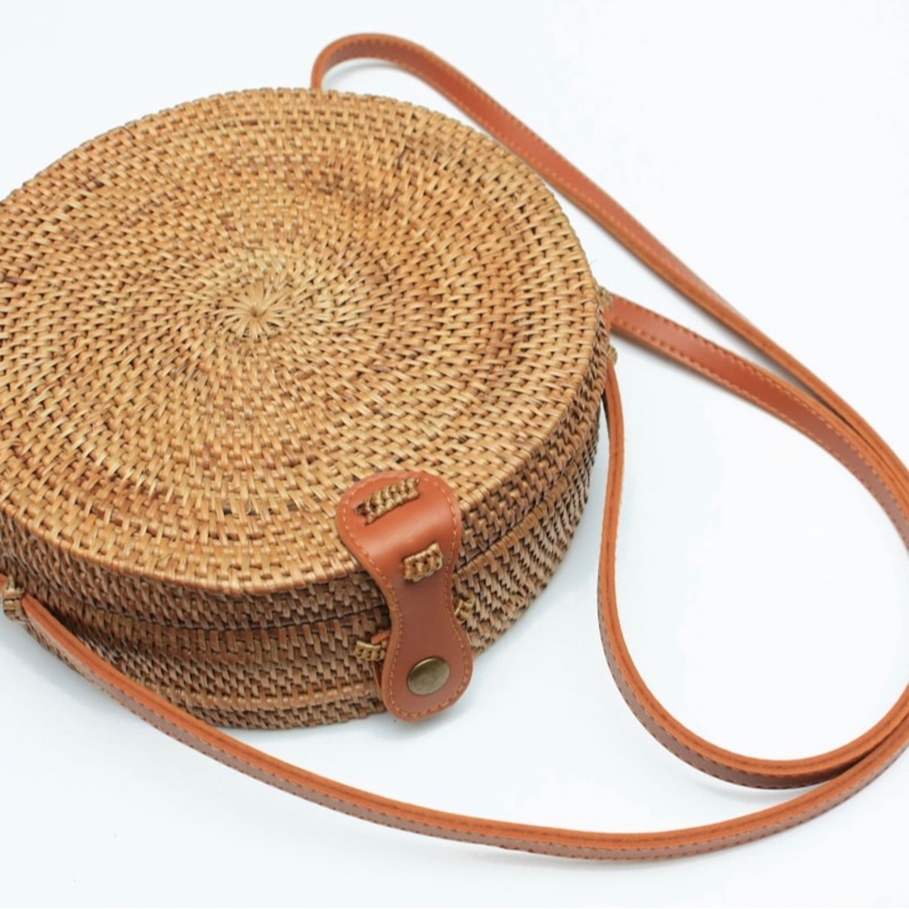 Handmade Real Rattan Bag / Straw Purse
